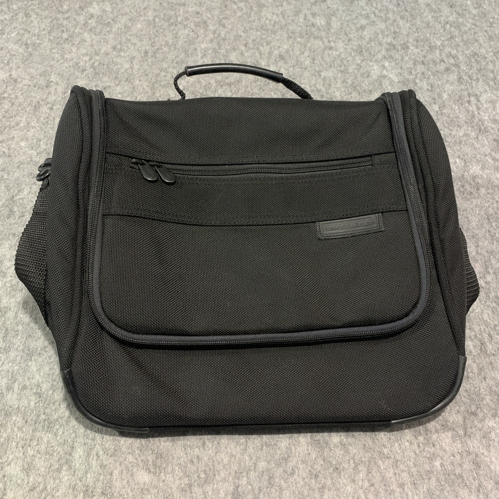 Briggs & Riley Large Hanging Toiletry Carry On Travel Bag Black - No Strap